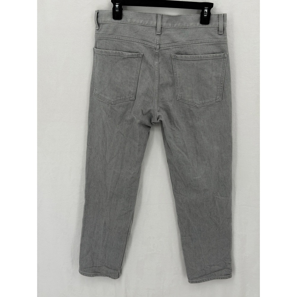 Theory Jeans Womens 29 Gray Treeca D Colored Drill Slim Crop Casual Comfortable - Picture 2 of 9